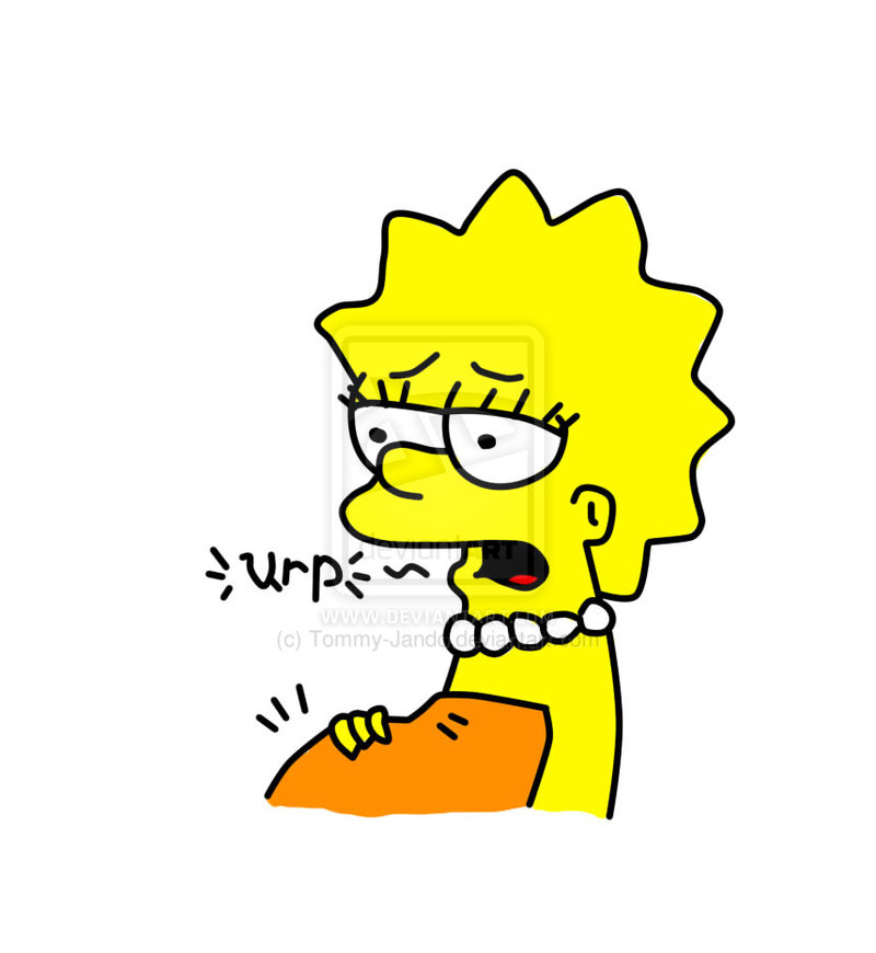 Lisa Ate Too Much   Re Colored By Tommy Jando On Deviantart