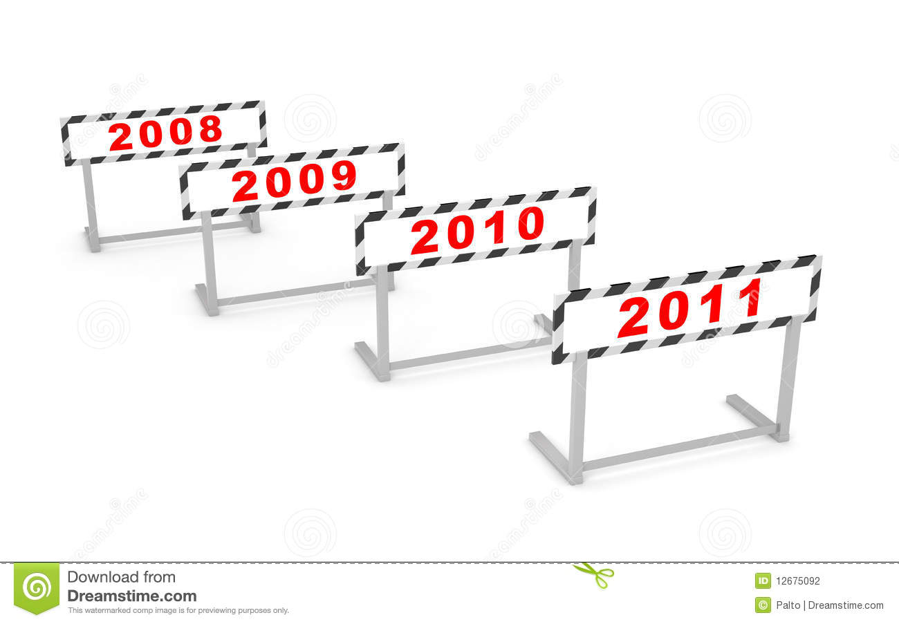 New Year   New Hurdle Stock Photography   Image  12675092