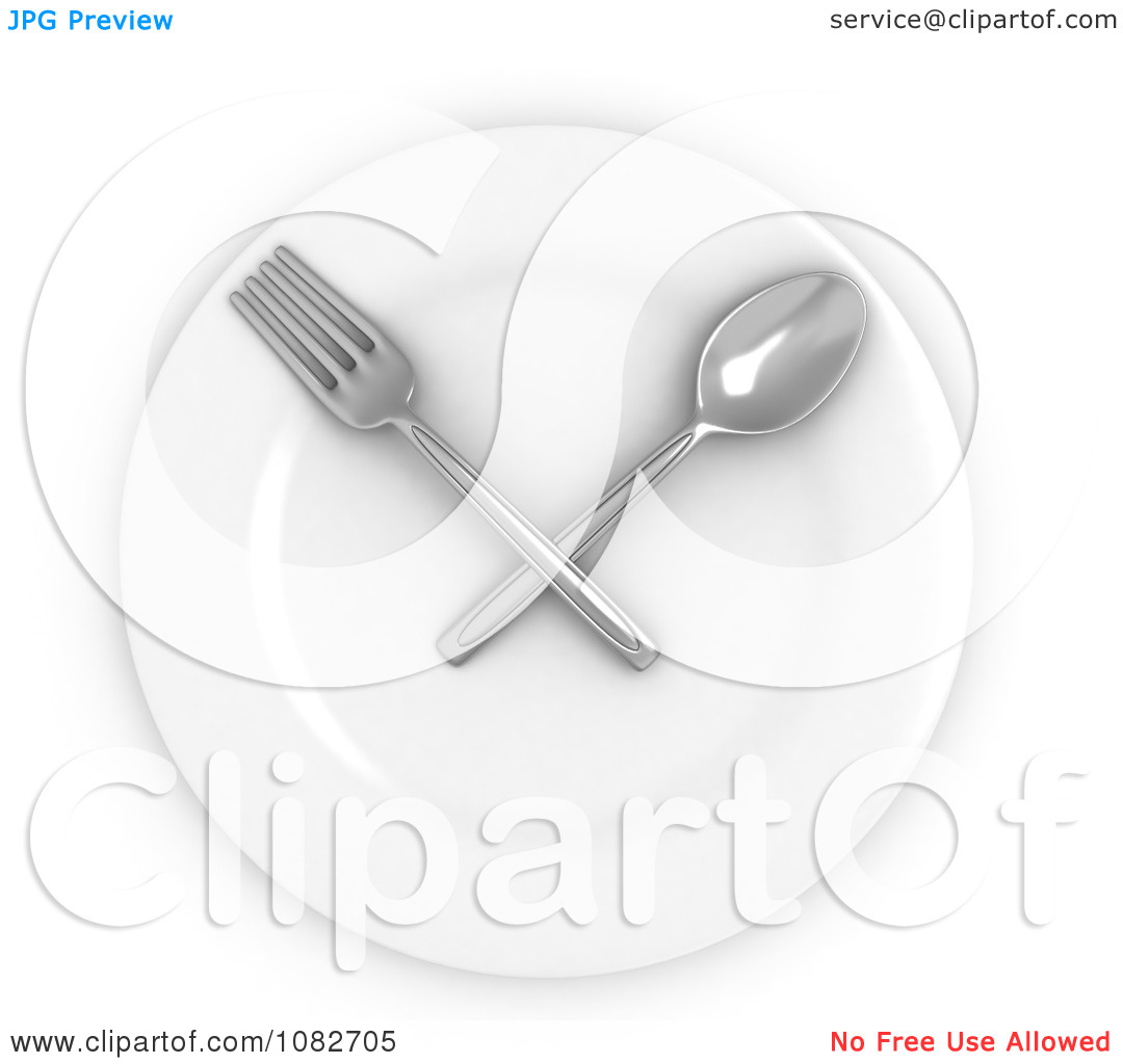 Paper Plates And Cups Clipart Clipart 3d Spoon And Fork