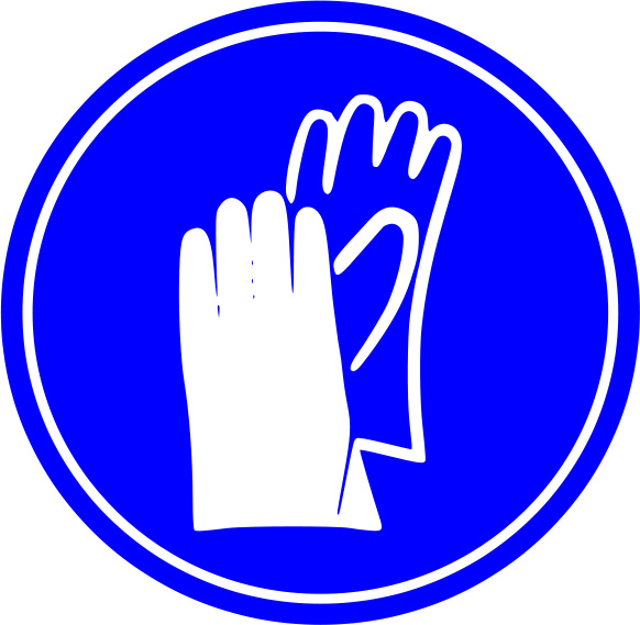 Safety Gloves Clipart Gloves Required Sign