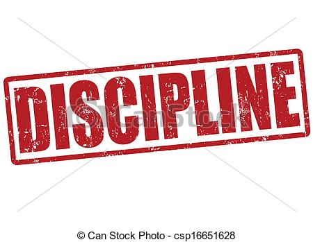 Self Discipline Clipart Vector   Discipline Stamp
