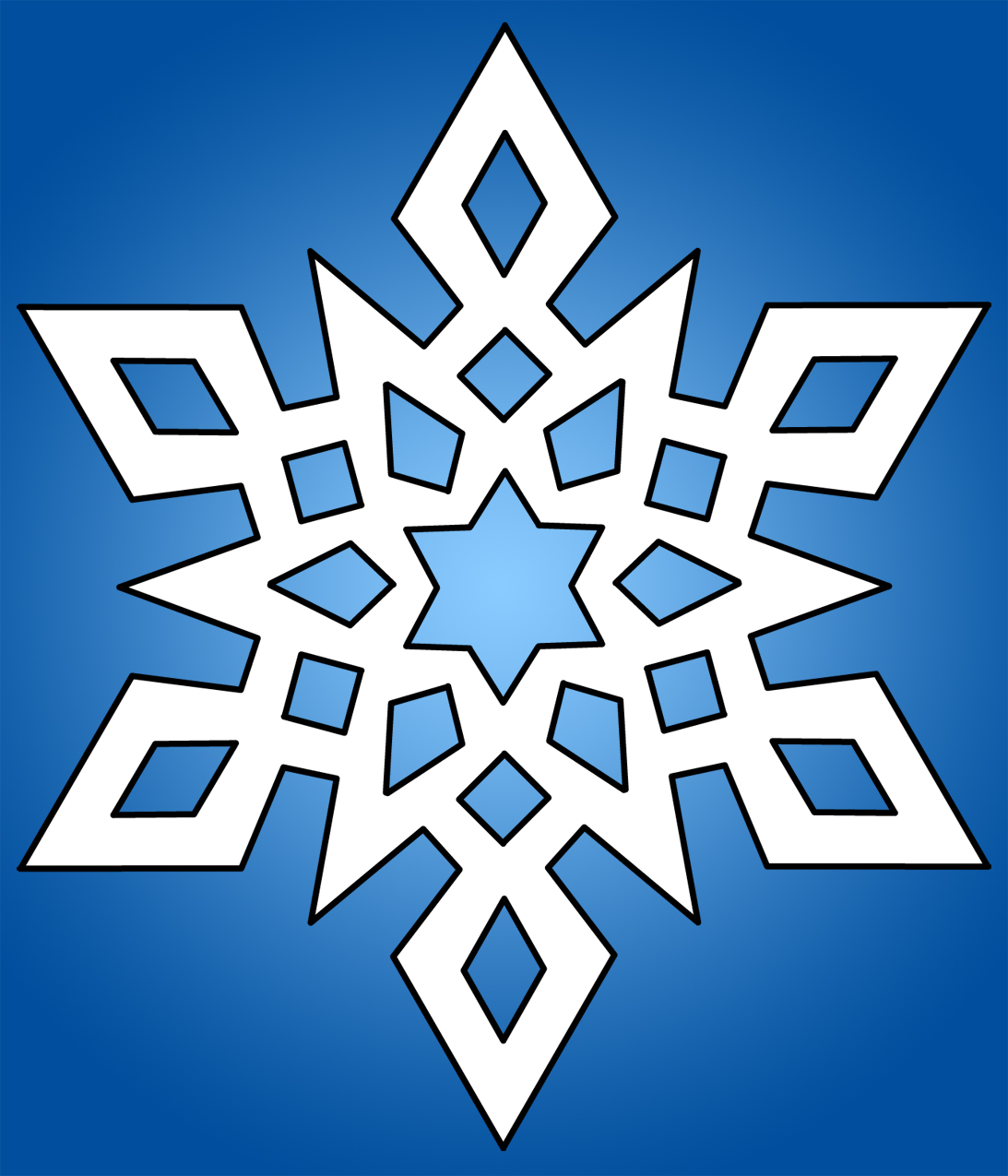 Snowflake Clip Art In Color Is One Of Our Unique Illustrations That