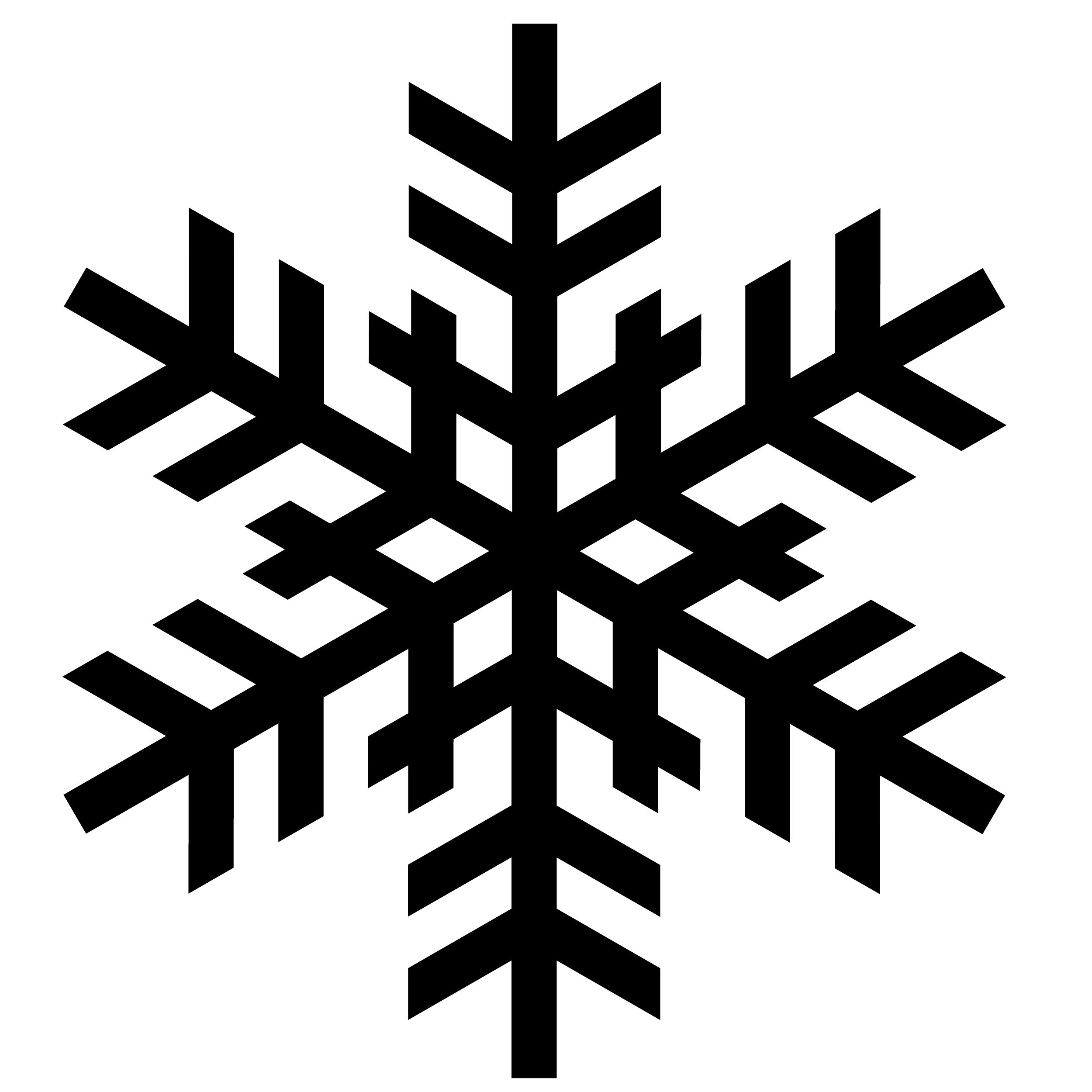 Snowflake Clipart Black And White   Clipart Panda   Free Clipart