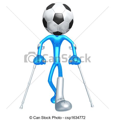Stock Illustration   Injured Soccer Football Player   Stock