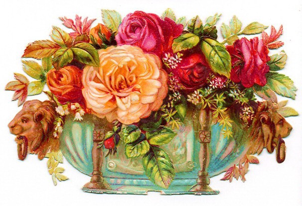 Vintage Holiday Crafts   Blog Archive   Free Clip Art  Vintage Roses