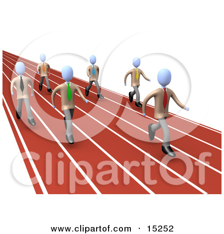 While Racing For A Job Opportunity Clipart Illustration Image Jpg