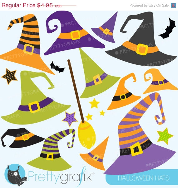 80  Off Sale Halloween Hats Clipart Commercial Use Vector Graphics    