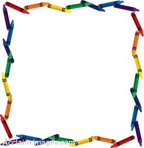 Clip Art Of A Crayon Page Border   Mode Blog