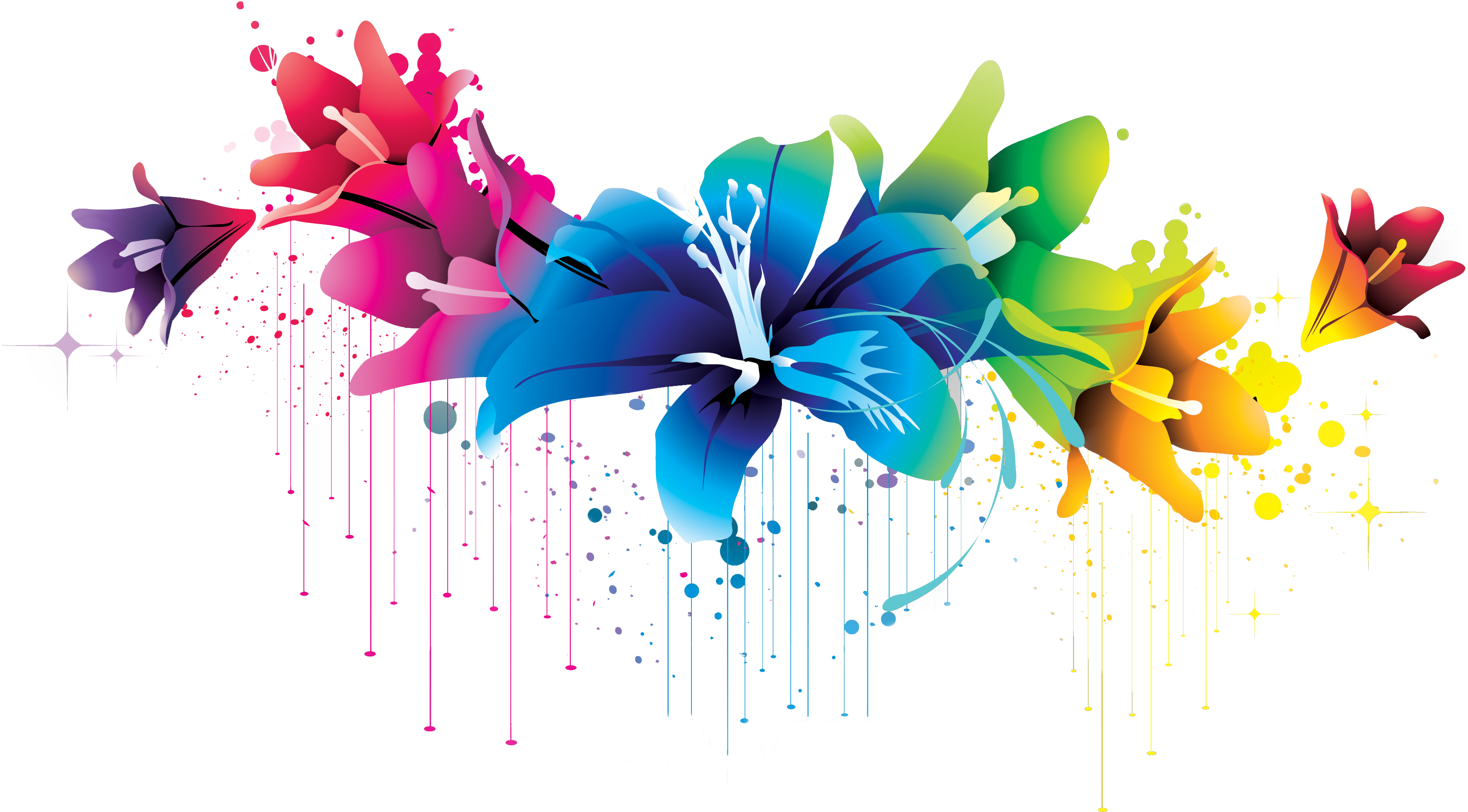 Colorful Flower Vector Clipart Png 02 By Briellefantasy On Deviantart