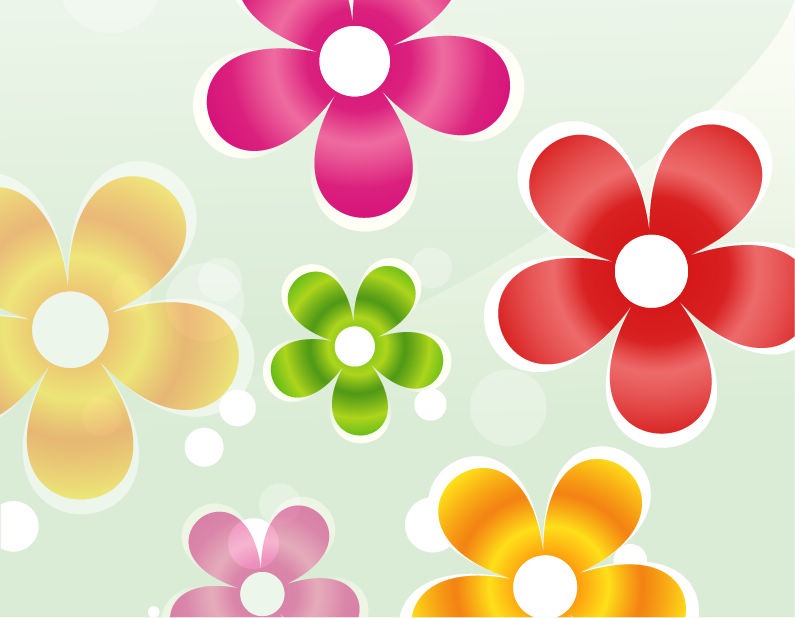 Colorful Flower Vector Graphic