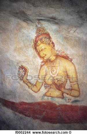 Grot Kunst Antiquiteit Sri Lanka India Bekijk Grotere Foto
