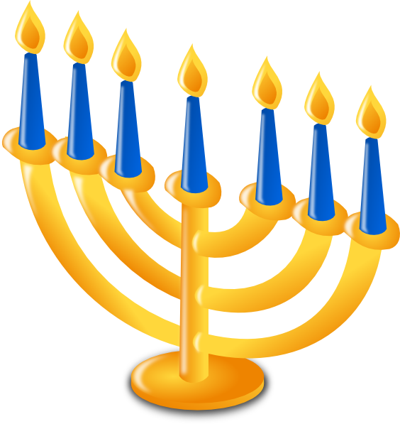 Hanukkah Candles Clip Art At Clker Com   Vector Clip Art Online