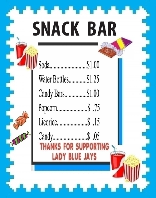 Make A Snack Bar Price List Poster   School Snack Bar Business Poster