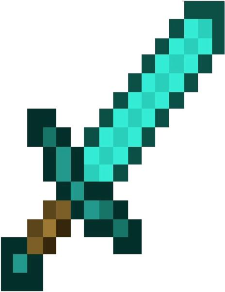 Minecraft Diamond Sword Clipart   Free Clip Art Images