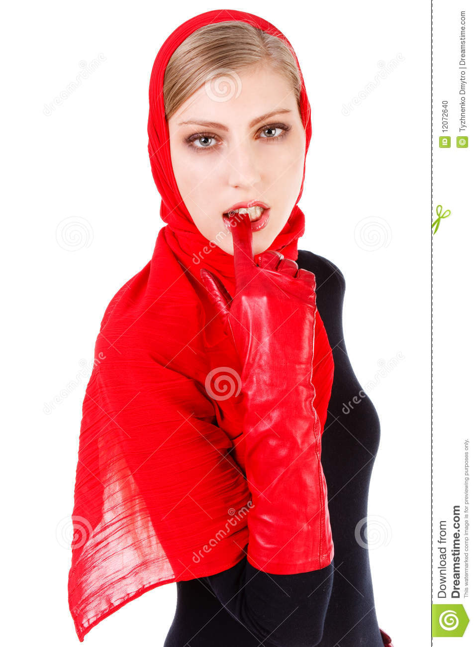More Similar Stock Images Of   Alluring Beautiful Girl In Red Scarf  