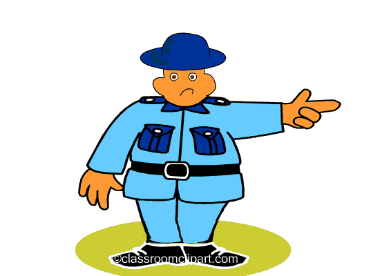 People Animated Clipart  Policeman 812cc   Classroom Clipart