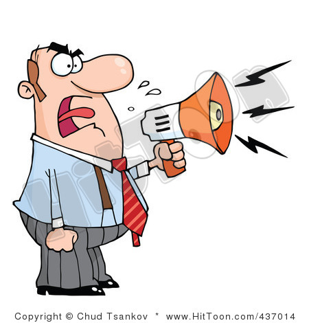 Person Shouting Clipart