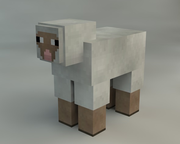 Sheep Minecraft   3docean Item For Sale