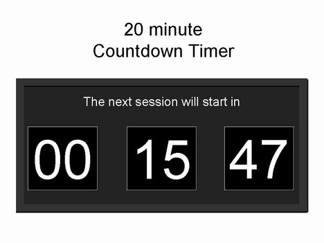 This Smart Template Of A Countdown Timer Can Be Used On Screen To