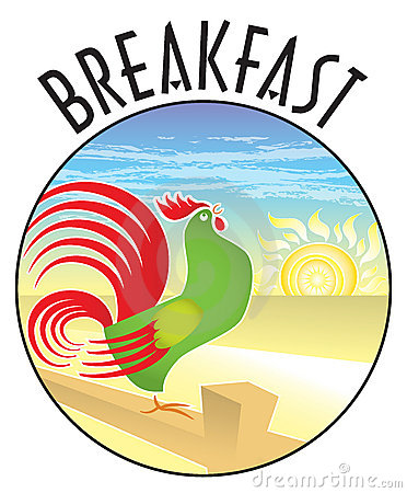 Breakfast Rooster Sunrise Royalty Free Stock Photos   Image  14074658