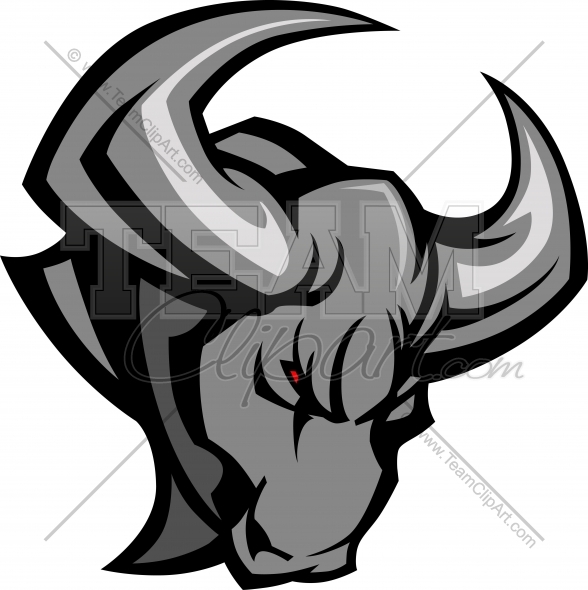 Bull Mascot Logo Vector Clipart Image   Team Clipart  Com   Quality