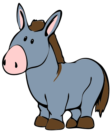 Description Donkey Cartoon 04 Svg