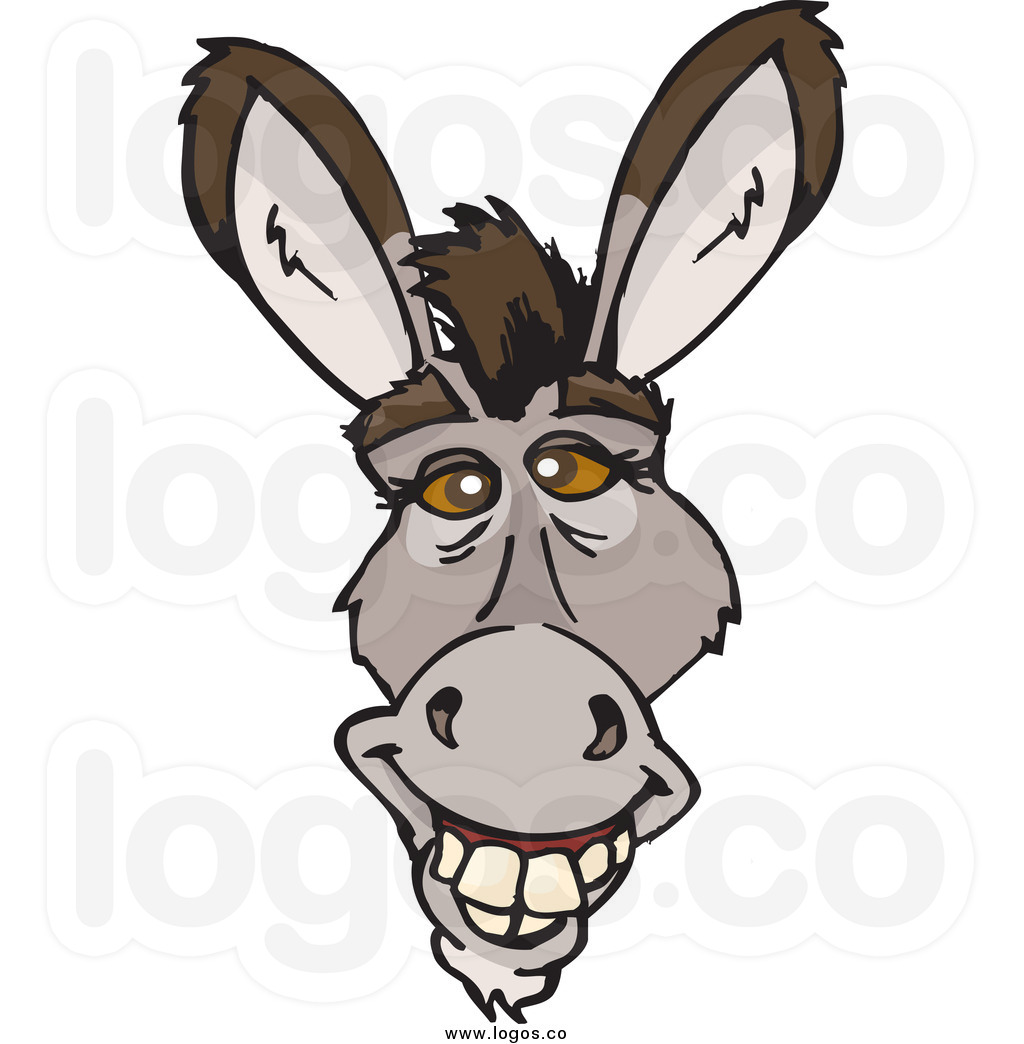 Donkey Clip Art Royalty Free Clip Art Vector Logo Of A Smiling Donkey    