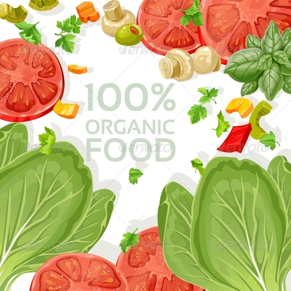 Food Fresh Graphic Green Health Healthy Illustration Leaf Menu