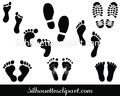 Footprint Silhouette Vector Graphicscategory  General Vector Graphics