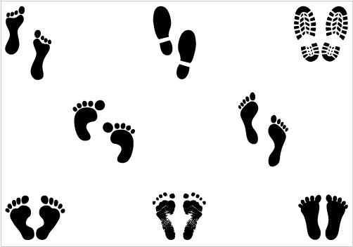 Footprint Silhouette Vector Graphicscategory  General Vector Graphics