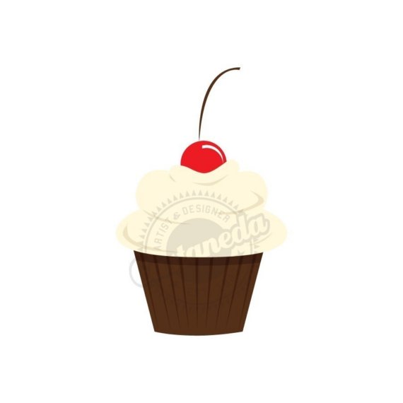 Items Similar To Vanilla Cupcake  Clipart On Etsy