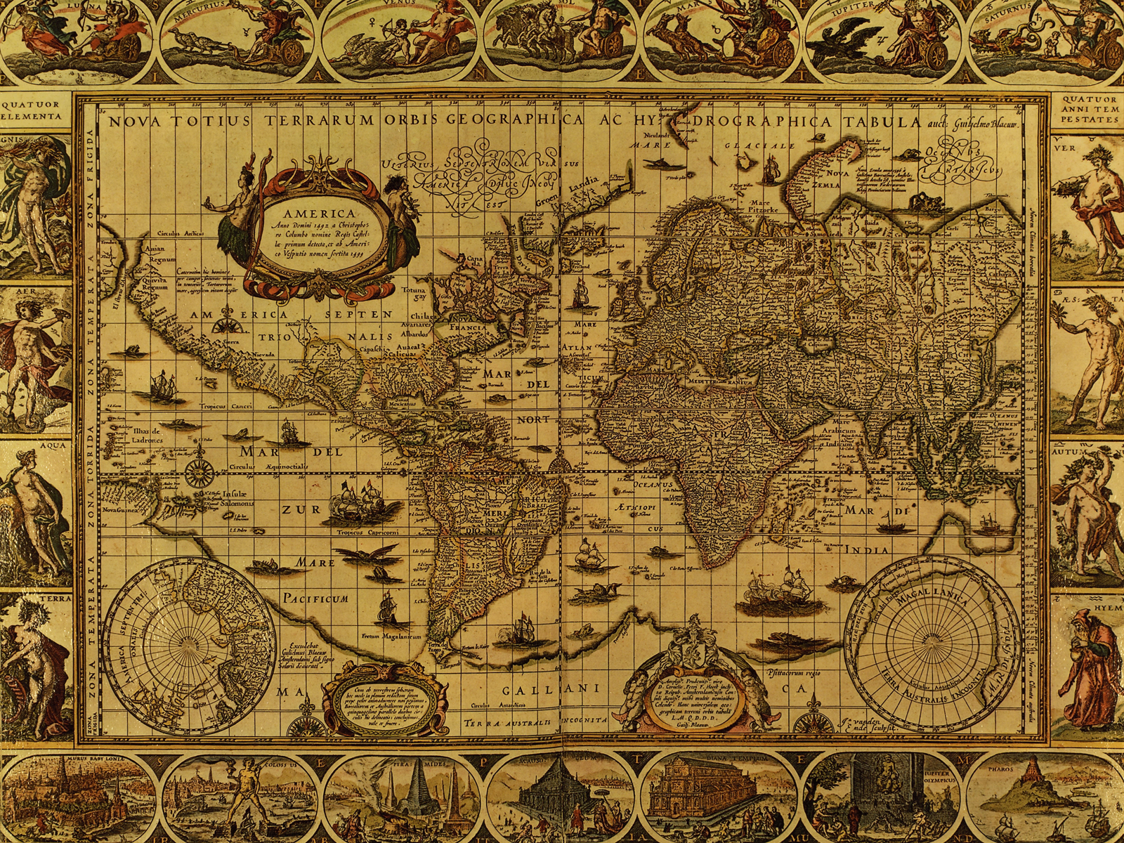      Qrogumvjvry S1600 Antique World Map Circa 1499 The Long Goodbye Png