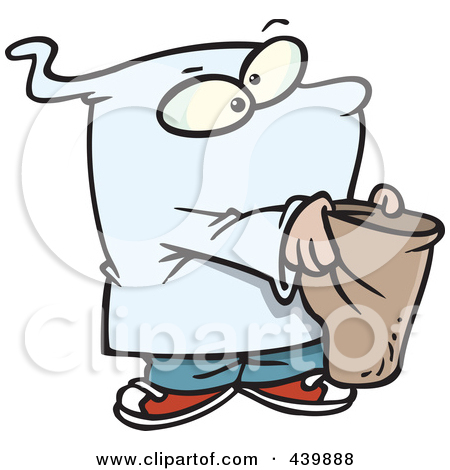 Rf Clip Art Illustration Of A Cartoon Ghost Boy Trick Or Treating Jpg
