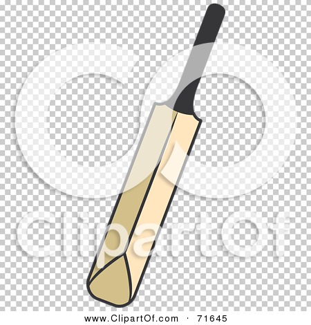 Royalty Free  Rf  Clipart Illustration Of A Wood Cricket Bat By Lal