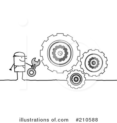 Royalty Free  Rf  Cogs Clipart Illustration By Nl Shop   Stock Sample