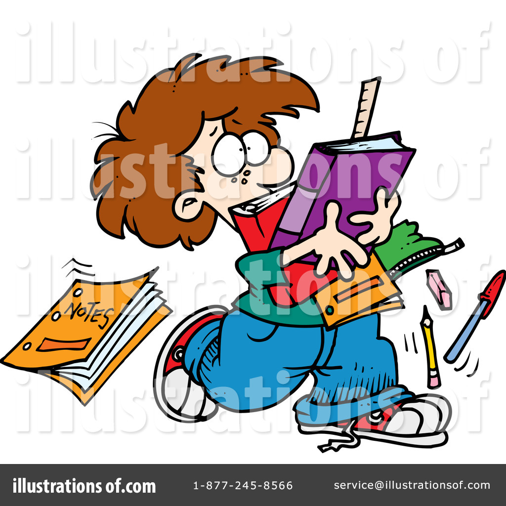 Royalty Free  Rf  Student Clipart Illustration By Ron Leishman   Stock
