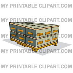Shipping Pallet Clipart Illustration   Image 16060 By Andy Nortnik