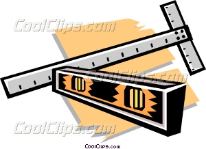 Square And Level Vector Clip Art
