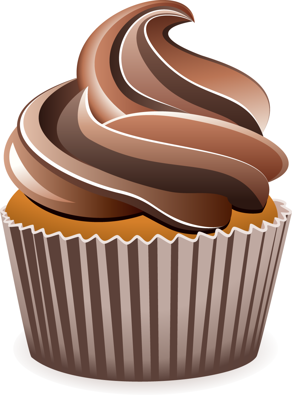 Vanilla Cupcake Clipart