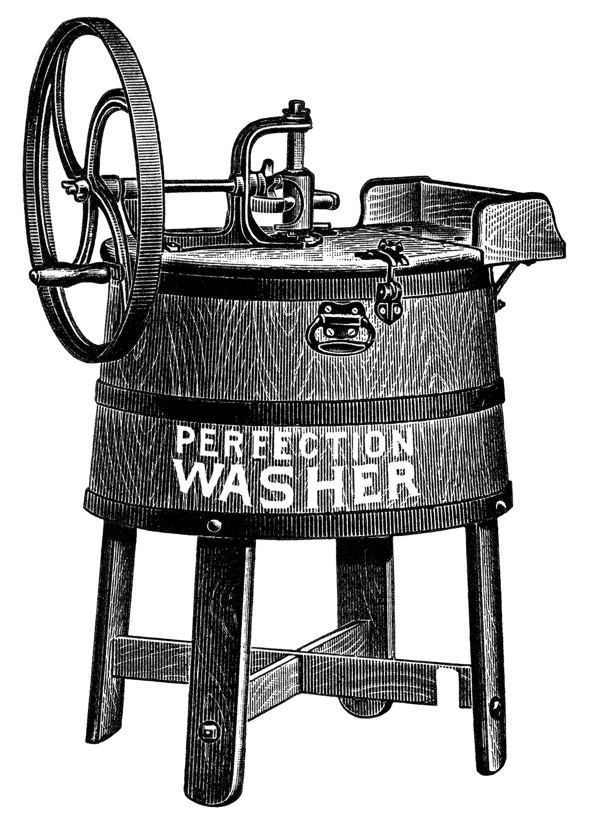 Vintage Washing Machine Clip Art