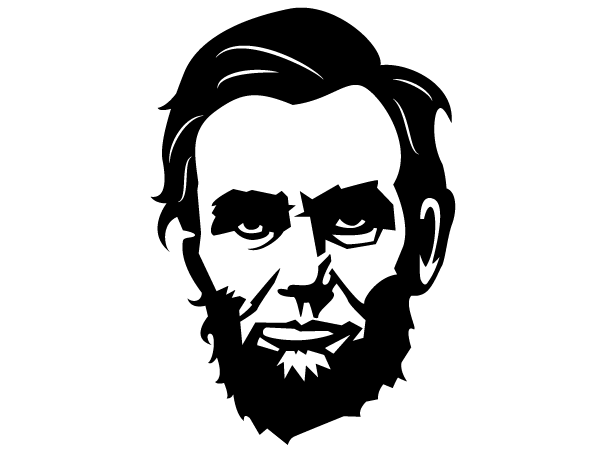 Abraham Lincoln Vector Portrait Image   123freevectors