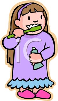 Girl Brushing Teeth Clipart   Clipart Panda   Free Clipart Images