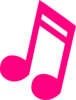 Hot Pink Music Note Clip Art   Clipart Panda   Free Clipart Images