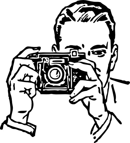Man With A Camera Clip Art At Clker Com   Vector Clip Art Online