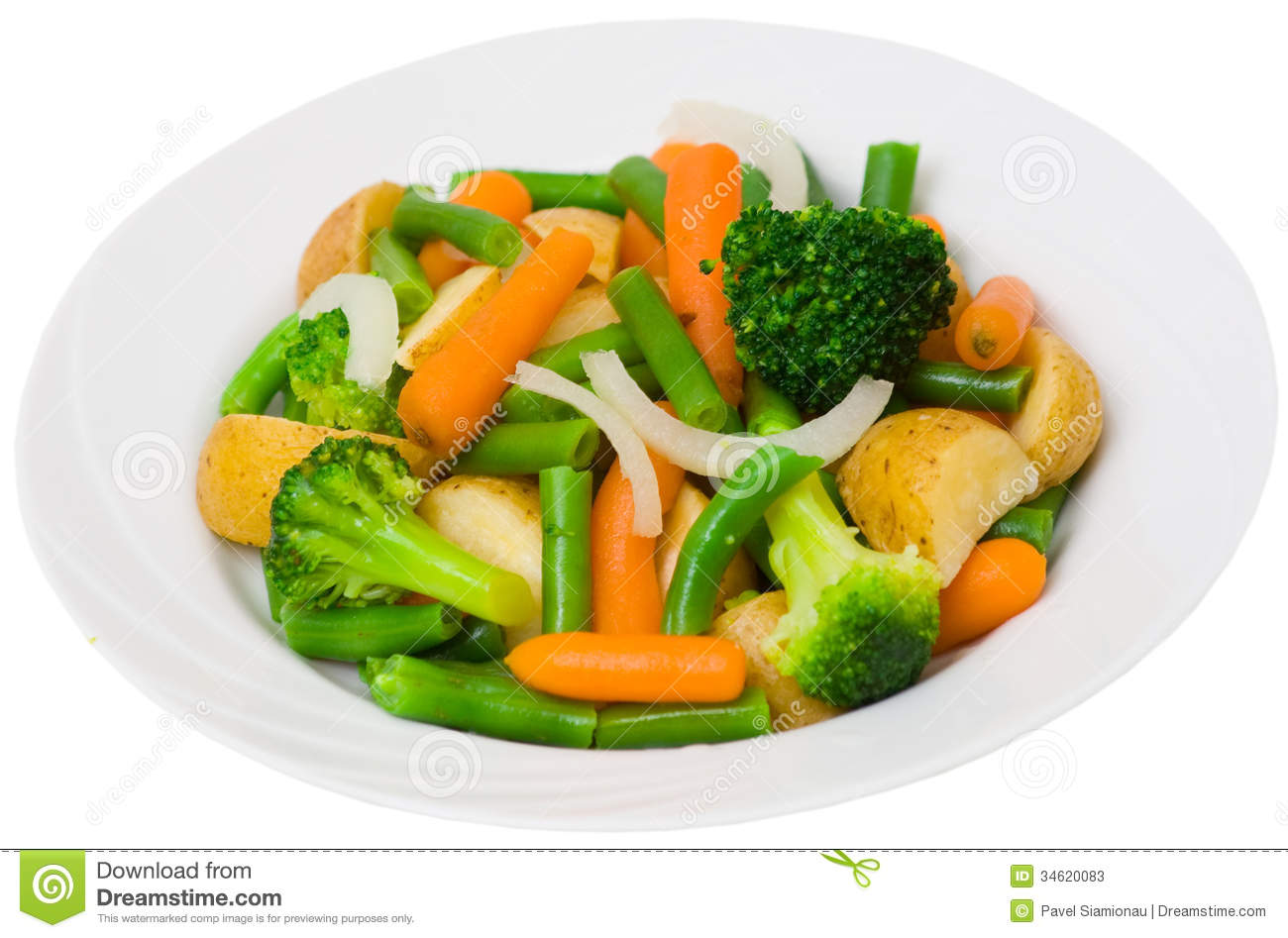 Mixed Vegetables On A Plate Stock Photos   Image  34620083