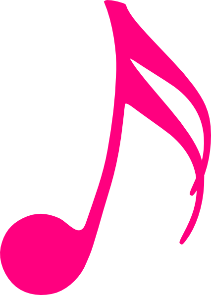 Music Note Pink Clip Art At Clker Com   Vector Clip Art Online