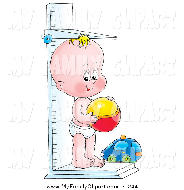 On A Height Measuring Scale And Holding A Ball By Alex Bannykh    244