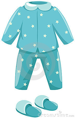 Pajamas With Slipper Royalty Free Stock Photos