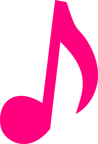 Pink Music Note Clip Art At Clker Com   Vector Clip Art Online