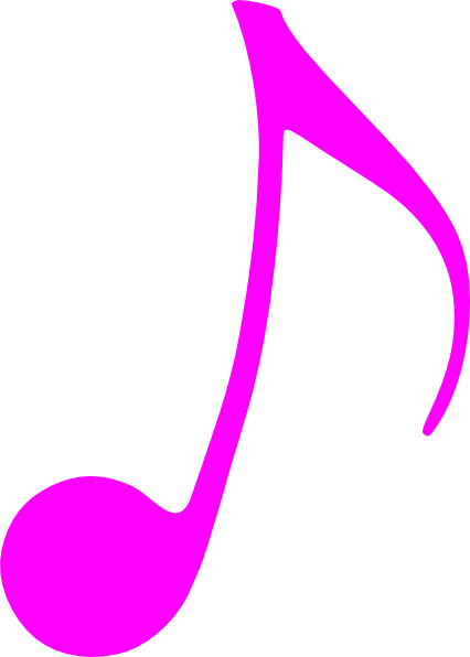 Pink Music Note Clip Art At Clker Com   Vector Clip Art Online
